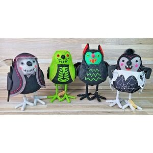 Target Halloween Hyde & Eek Featherly Friends Birds Lot of 4 From‎ 2024